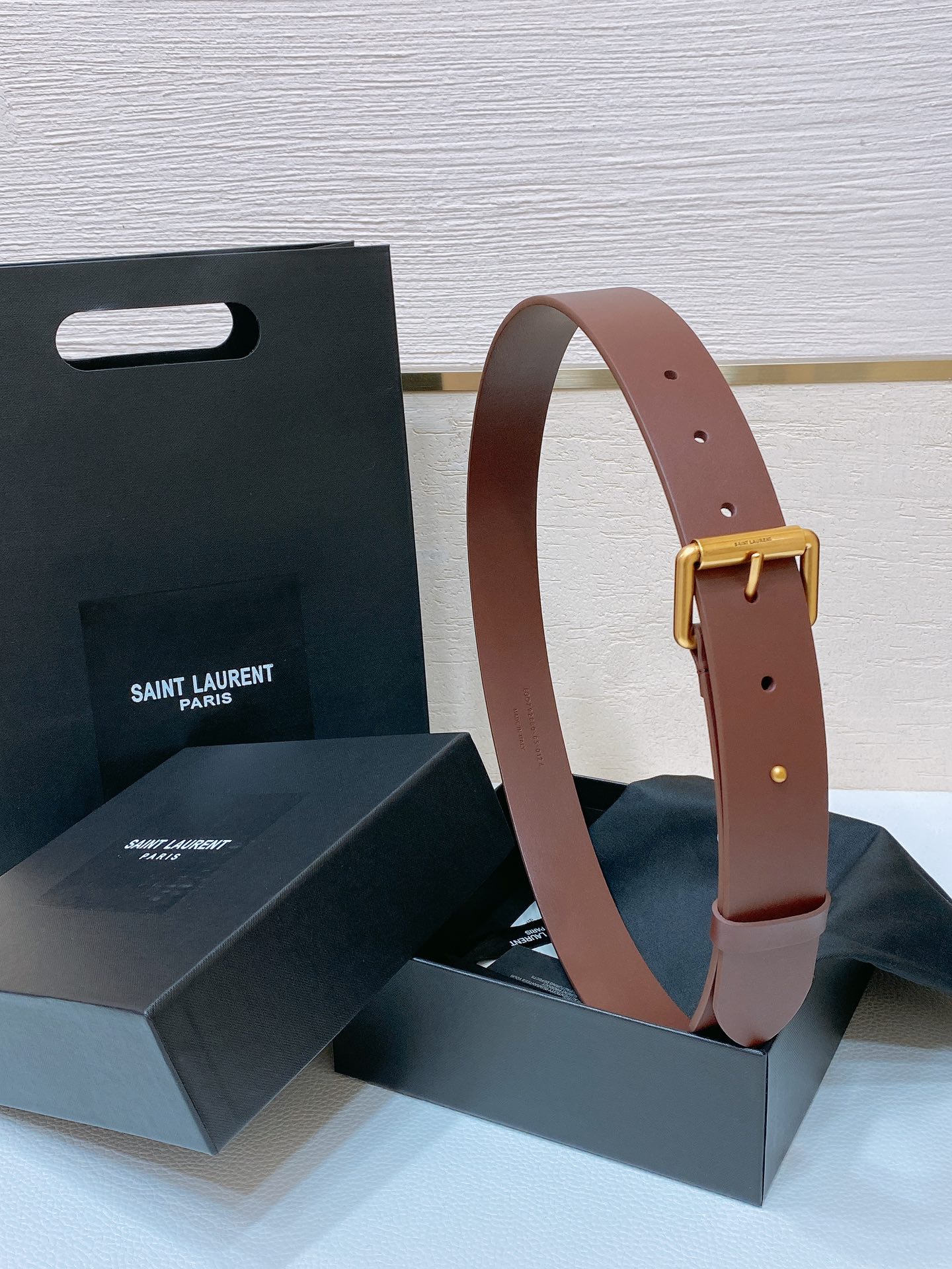YSL 3.5cm 벨트