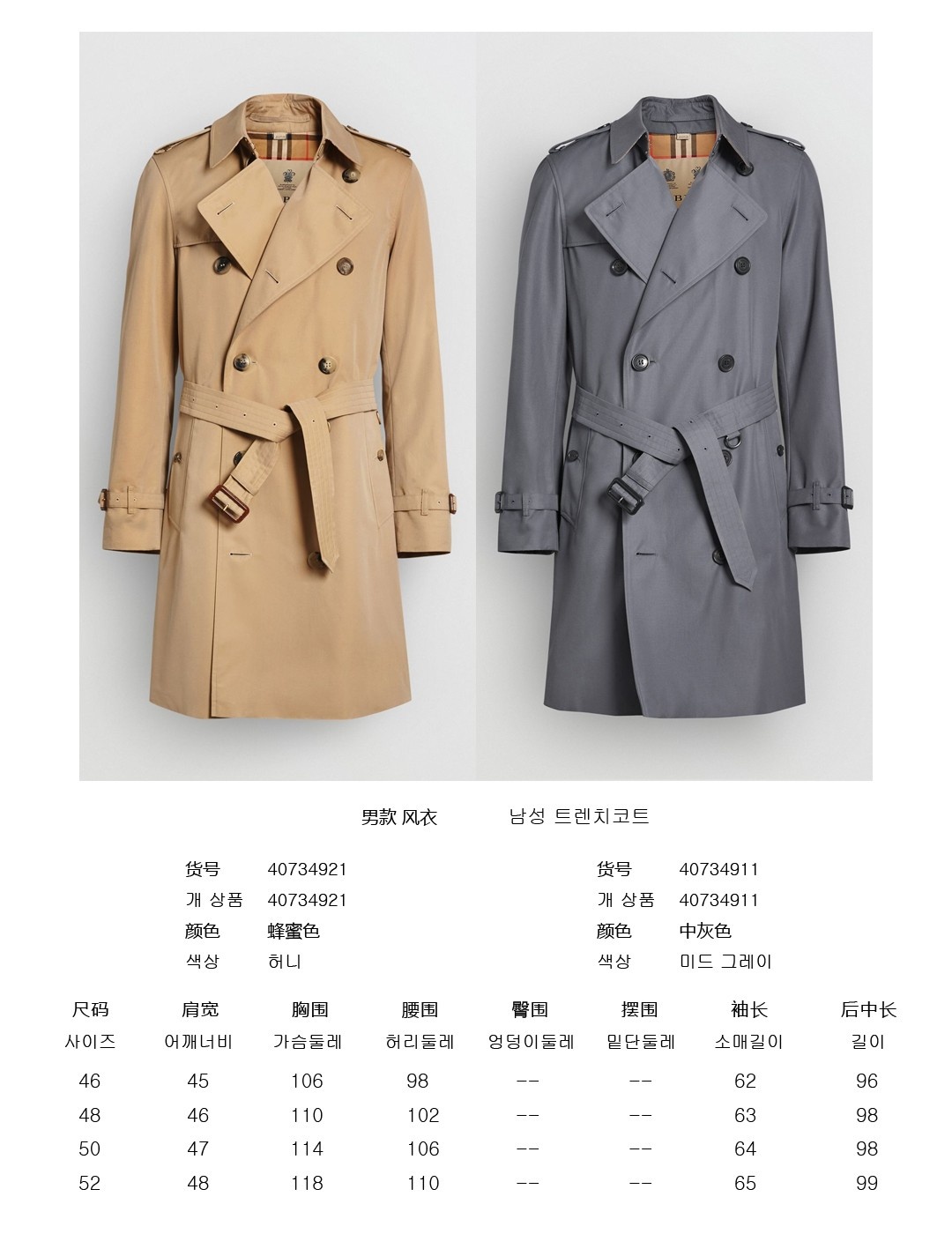 버버리 자켓